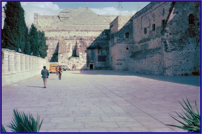 Manger Square is the courtyard entrance to the Church of the Nativity